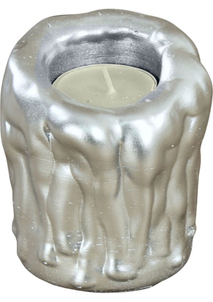 Mumluk Şamdan Tealight Mum Uyumlu Orta Erimiş Mum Model