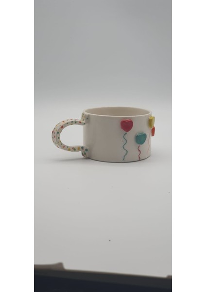 Kalp Balonlu Mug