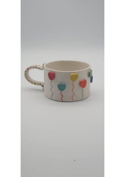 Kalp Balonlu Mug