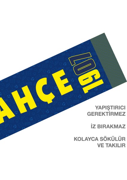 Odyak Statıkıum Atkı 4 20x118 cm Statik Kağıt Yapışkansız Fenerbahçe Lisanslı Orijinal