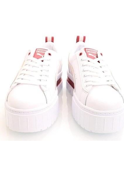 Mayze Lth Wn S Sneaker Kadın Günlük Spor Ayakkabı Beyaz-Kırmızı 38198327 indirimleri