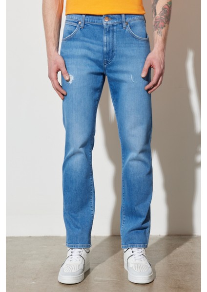 Slim Fit Dar Kesim Düşük Bel Taşlamalı Gri Esnek Larston Jean Denim Kot Pantolon