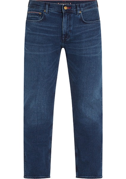 Tommy Hilfiger Normal Bel Normal Paça Straight Mavi Erkek Denim Pantolon MW0MW267811BS