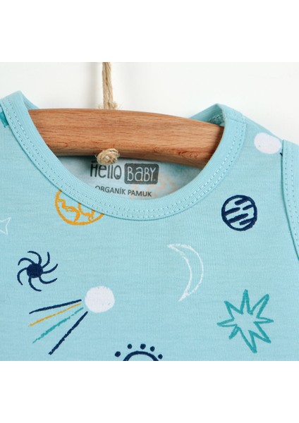 Organik 2li Uzay Atlet Body Erkek Bebek Erkek Bebek