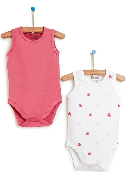 Organik 2li Kalpli Atlet Body Kız Bebek Kız Bebek