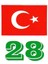 28 Giresun Türk Bayrağı ve Plaka Kodu Ön Cam Sticker Yapıştırma 1