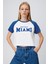 Baskılı Reglan Kol Crop T-Shırt 1