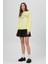 Yaka Triko Bant Baskılı Sweatshirt 4