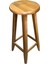 Ahşap Yüksek Yuvarlak Bar Taburesi 50 cm 3