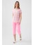 Sweet Pink Tiny Toz Pembe Kadın Kapri Takım 3