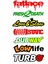 Fatlace - Dubway - Lowlifee - Turbo - Lowlife Çoklu Sticker 1