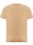 Kum Rengi Bisiklet Yaka Basic T-Shirt 2