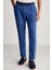Saf Keten Indigo Pantolon 1