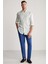 Saf Keten Indigo Pantolon 4