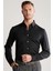 Slim Fit Siyah Spor Gömlek 4