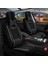 Opel Astra K Hb Lüx Deri Oto Koltuk Kılıfı Ön Arka Takım (Elit) Siyah Beyaz Nakış 2