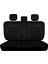 Renault Captur Lüx Deri Oto Koltuk Kılıfı Ön Arka Takım (Elit) Siyah Beyaz Nakış 3