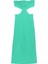 Cut Out Dekolteli Midi Boy Elbise Apple Mint 1