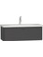 Nest Trendy 1 Çekmeceli Lavabo Dolabı 100 cm Antrasit 56140 1