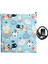 Isıtıcılı Kedi Köpek Minderi Kedi Isıtıcı Minder 12VOLT 45X45CMX4CM Mavi Desenli 2