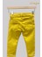 Mojo Kız Çocuk Ultra Esnek Renkli Denim Pantolon 2348 Sarı 3