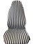 Seat Ibıza Zebra Desenli Oto Koltuk Kılıfı Çizgili Servis Kılıfı Siyah 1