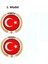 Plaka Damla Sticker Etiket Pulu Türkiye Ay Yıldız Suya Güneşe Dayanaklı 1