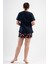 Kadın Büyük Beden Kısa Kol Şortlu Pijama Takım 5