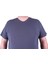 Erkek Büyük Beden Likralı Basic V Yaka Tişört 11170 Fume 3