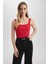 Slim Fit Kare Yaka Fitilli Kaşkorse Atlet X9420AZ23SM 1