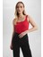 Slim Fit Kare Yaka Fitilli Kaşkorse Atlet X9420AZ23SM 3