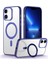 Apple iPhone 11 Kılıf Zebana First Class Standlı Silikon Kılıf (Kablosuz Şarj Destekli) Lacivert 1