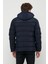 Erkek Kapüşonlu Lacivert Su ve Rüzgar Geçirmez Regular Şişme Kaban&mont 4