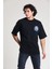 Siyah Baskılı Oversize T-Shirt 3