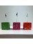 Fuşya Kırmızı Yeşil Colorful Splash Küp Not Tutucu 3'lü Set - 1 1