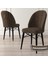 Elf Serisi 80X132 Açılabilir Siyah Mermer Desen Mutfak Masa Takımı 4 Sandalye 1 Bench Gold Halkalı 3