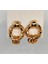 Gold Renk Halka Detaylı Küpe 1