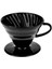 V60 Modeli Siyah Renk Seramik Kahve Demleme Dripper V60siyah - V 1