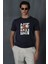Blake Modern Grafik T-Shirt Antrasit 1