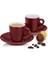 Mattia Espresso Fincan Seti 2'li 50 ml Kırmızı 2