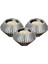 Mumluk Şamdan 3 Adet Tealight Uyumlu Elmas Çizgili Model 1