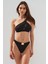 Kadın Dekolteli Tek Omuz Siyah Bikini 2C3T1N2O09 1