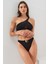 Kadın Dekolteli Tek Omuz Siyah Bikini 2C3T1N2O09 5