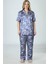 Satenkadın Kısa Kol Büyük Beden Komple Düğmeli Pijama Takım. 2