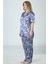 Satenkadın Kısa Kol Büyük Beden Komple Düğmeli Pijama Takım. 4