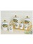 Camelot Yelpaze 8 Parça Gold Standlı Porselen Baharat Takımı Porebone-36 1