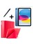 iPad 10.nesil 10.9" (A2696-A2757) Uyumlu Tri Fold Kalemlikli Tablet Kılıfı Ekran Koruyucu Kalem Seti 1