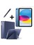 iPad 10.nesil 10.9" (A2696-A2757) Uyumlu Tri Fold Kalemlikli Tablet Kılıfı Ekran Koruyucu Kalem Seti 1