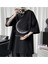 Crescent Saturn Baskılı Siyah Oversize T-Shirt 2