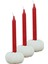 Mumluk Şamdan 3 Adet Tealight ve Ince Mum Uyumlu Kabak Model 1